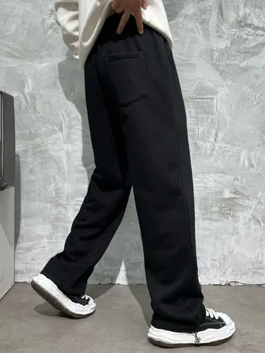 Black Street Cross Baggy Pants – Urban Streetwear Style
