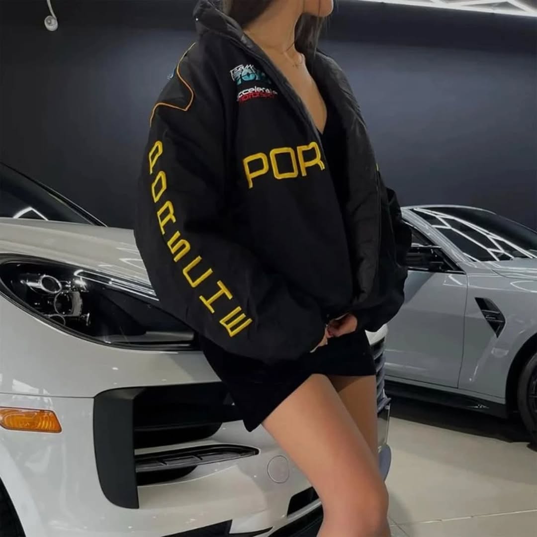 F1 Porche Racing Jacket Embroidery|| Streetwear