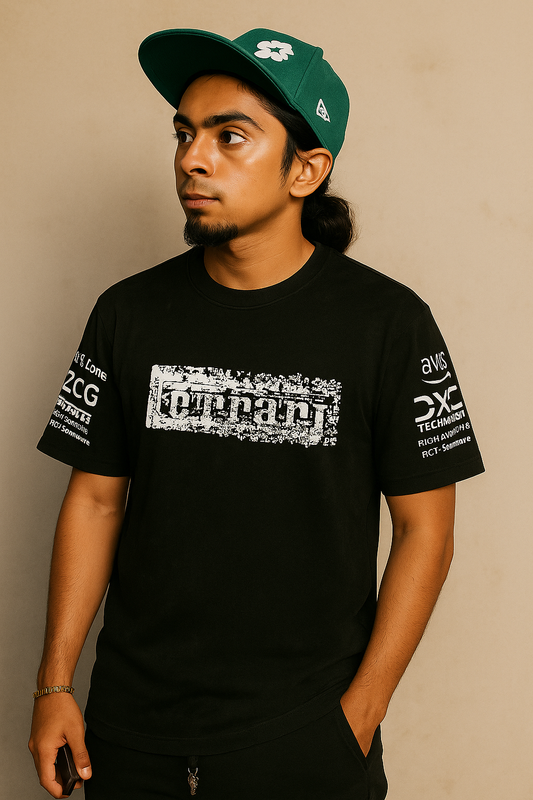 T-Shirt with Tech Sponsor Sleeve Prints – Bold Urban