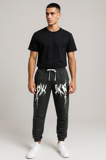 "All-Day Comfort Joggers with High-Impact Graphics for a Bold Fashion Statement"