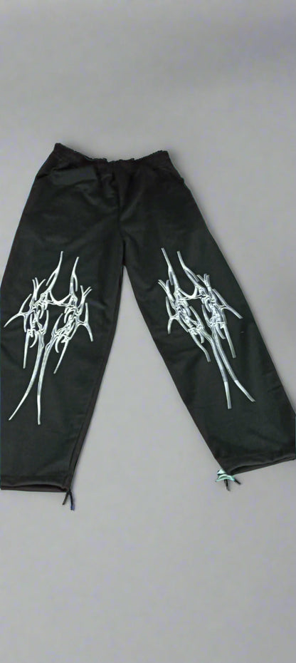 "All-Day Comfort Joggers with High-Impact Graphics for a Bold Fashion Statement"