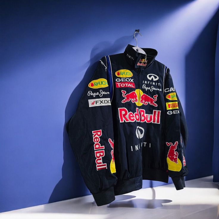 Red Bull F1 Driver-Inspired Racing Jacket – Motorsport Identity in Every Stitch