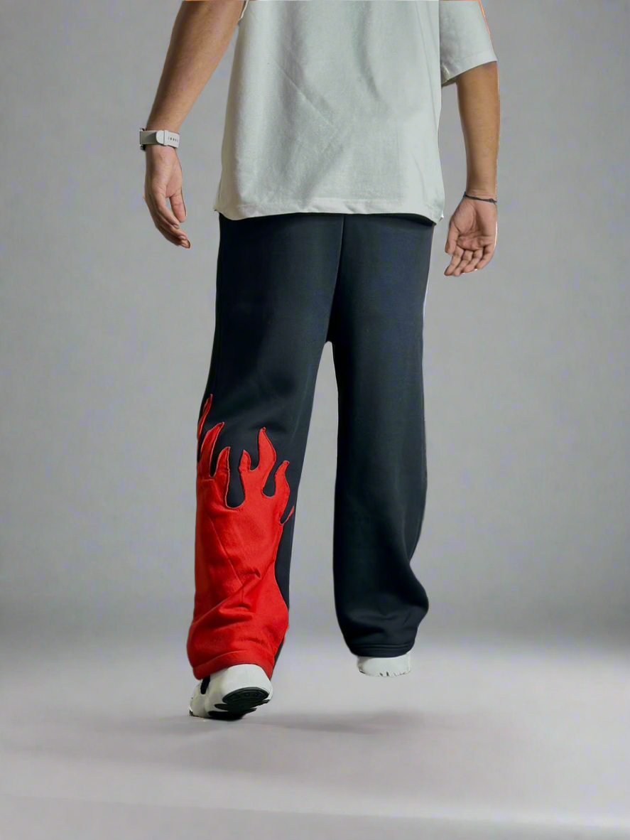 Flame Baggy Pant for Bold Streetwear Style