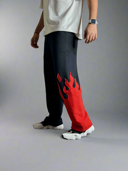 Flame Baggy Pant for Bold Streetwear Style