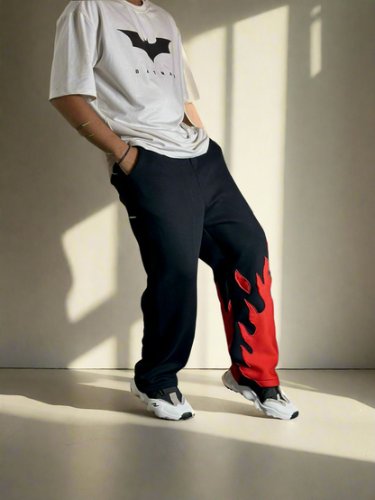Flame Baggy Pant for Bold Streetwear Style