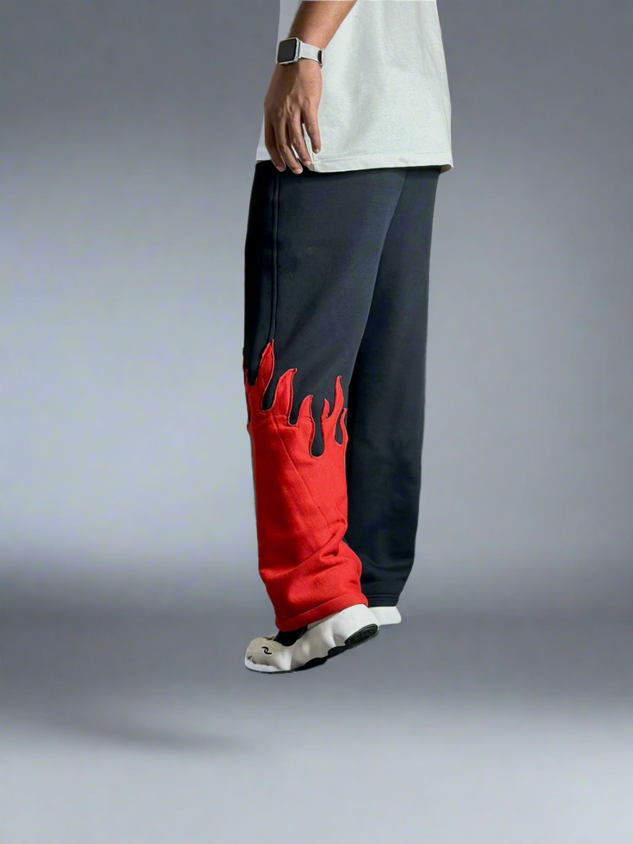 Flame Baggy Pant for Bold Streetwear Style