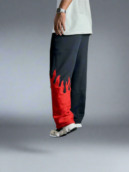 Flame Baggy Pant for Bold Streetwear Style