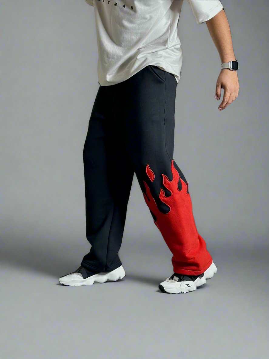 Flame Baggy Pant for Bold Streetwear Style