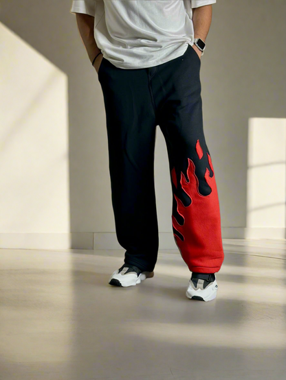Flame Baggy Pant for Bold Streetwear Style