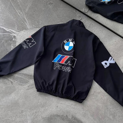 BMW F1 Vintage Racing Jacket – Heritage Motorsport Edition DTF printed