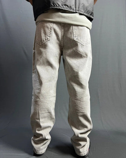 GRAPHIC PRINTED BAGGY JEANS