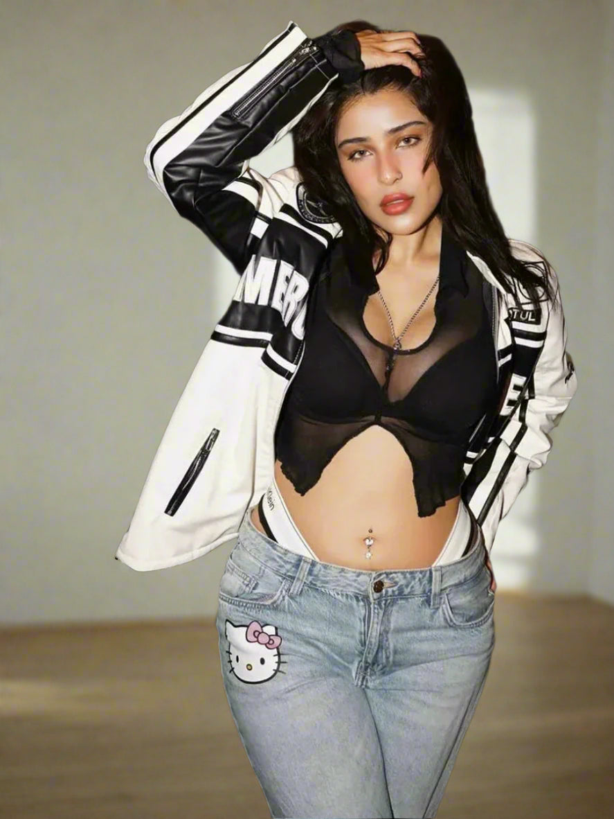 F1 Mercedes Leather Jacket – Motorsport Streetwear Style