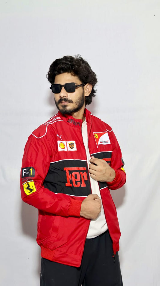 Red Ferrari F1 Racing Jacket Amazing Looking
