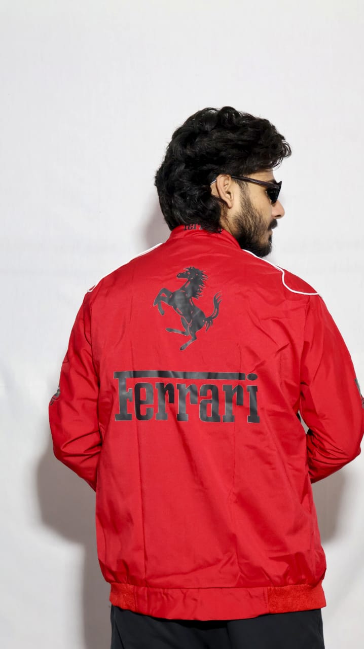 Red Ferrari F1 Racing Jacket Amazing Looking