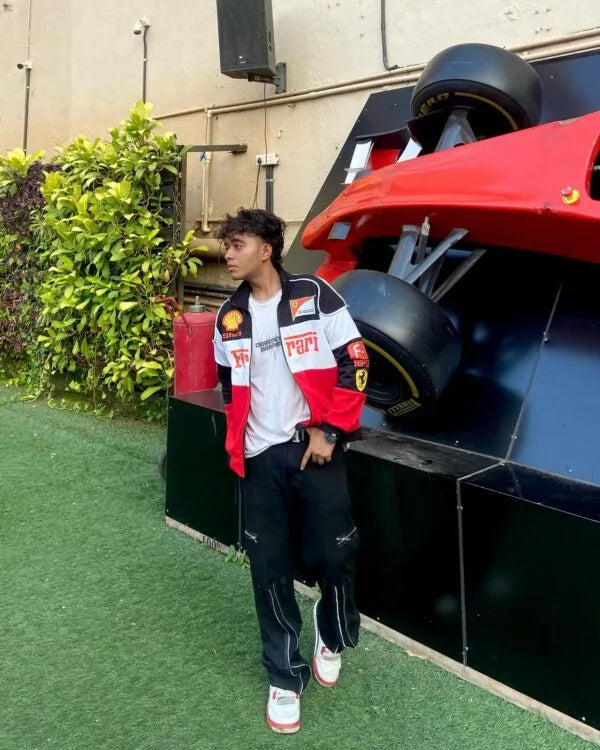 Trio Ferrari F1 Vintage Racing Jacket – Iconic Motorsport Heritage