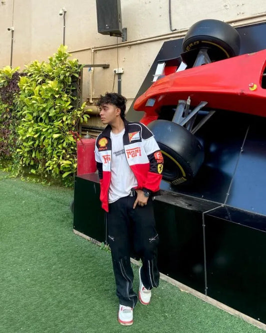 Trio Ferrari F1 Vintage Racing Jacket – Iconic Motorsport Heritage