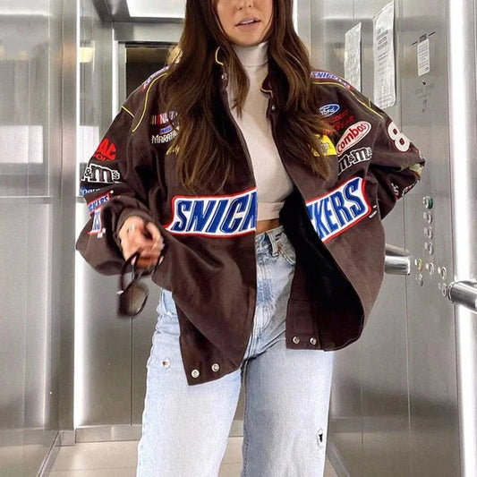 Snickers Vintage Racing Jacket DTF Printing