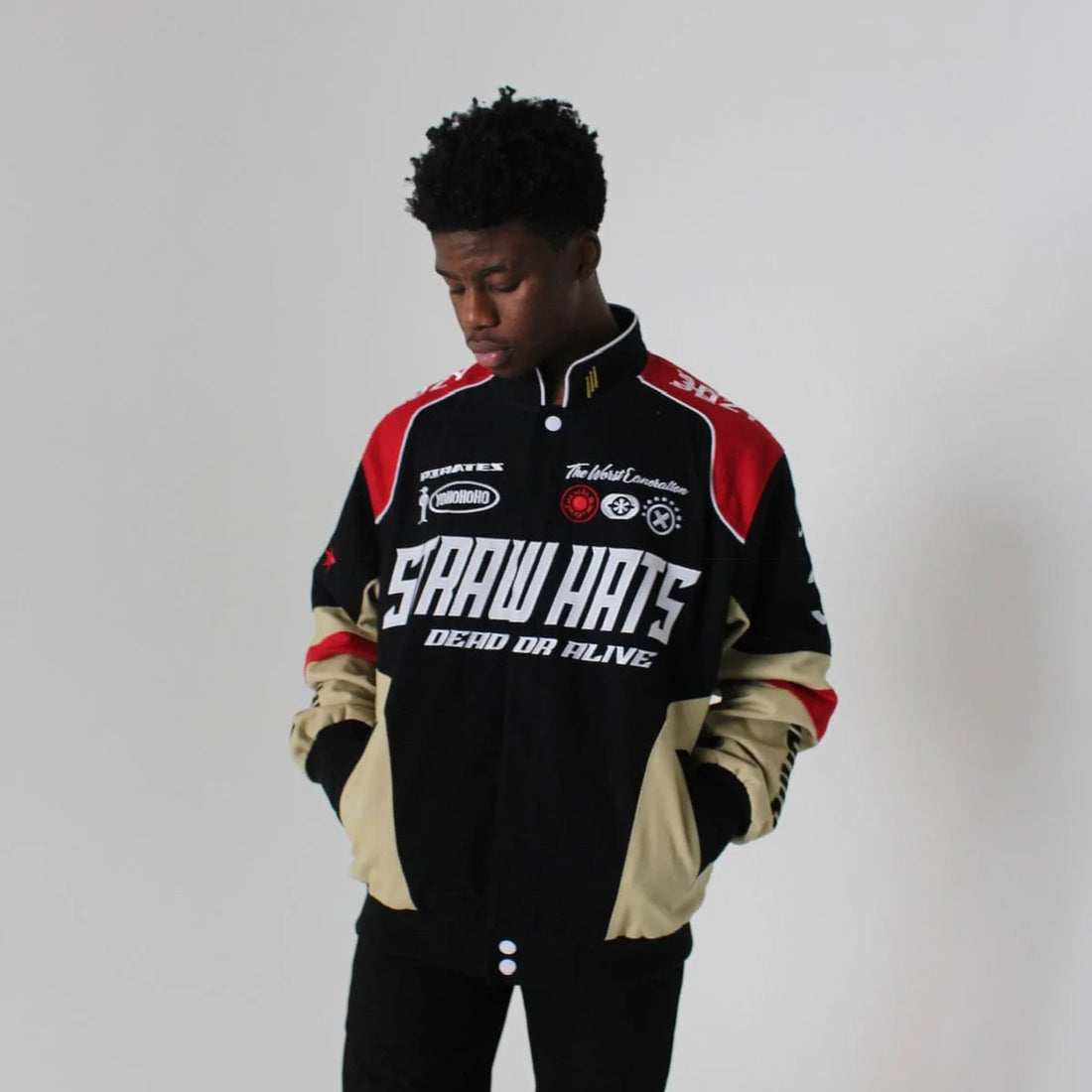 Starw Hats Racing Streetwear Vintage Jacket DTF Printed
